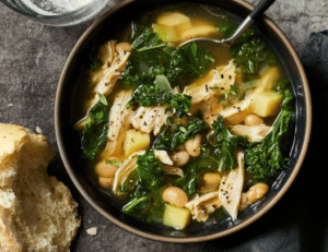 How to cook kale greens with chicken broth
