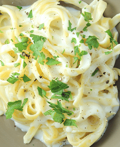 how to thin out Alfredo sauce