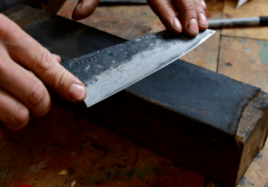 how to sharpen a convex edge