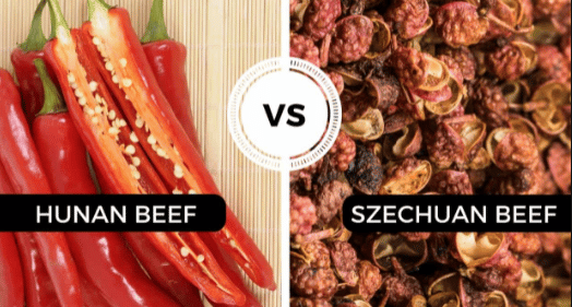 Hunan vs Szechuan beef