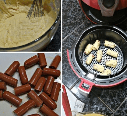 How to cook Homemade corn dogs in air fryer