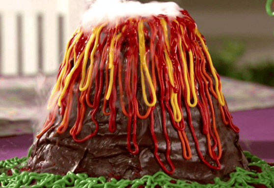 How to make a volcano cake erupt