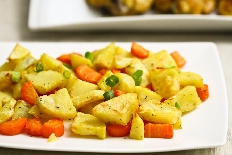 Air Fryer Carrots and Potatoes